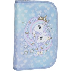 Piórnik jednokomorowy Unicorn Princess Ice Blue